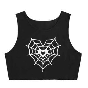 5/$25 Spiderweb Crop Top